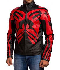 Star Wars Darth Maul Jacket Skin Design On Leather Star Wars Jacket Custom Leather Jackets Leather Jacket Men