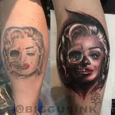Freehand cover up to fix previous Marilyn tattoo , the anatomy was a  nightmare but i did my best to create a beautiful piece of art. Now taking  appointments for August &