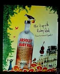 absolut vodka ruby red distillery color