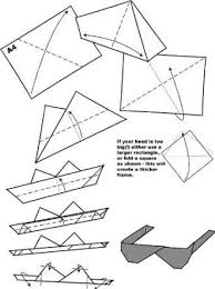 All you need is a pai. How To Make Origami Sunglasses Origami Glasses Origami Origami Paper Folding