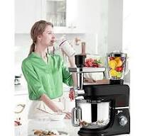 COOKLEE 6 in 1 Multifunctional Stand Mixer, 8.5Qt Household Electric Food  Mixer with Dough Hook, Whisk, Beater, Meat Grinder,Pasta,Sausage Kit & ...