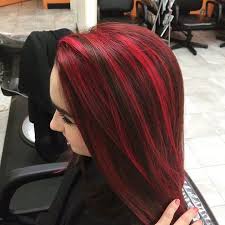 Red highlights are a very brave option. 70 Sensational Red Highlights Styles Flames In Your Hair Ash Blonde Highlights Red Hair With Highlights Blonde Highlights