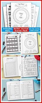 Bullet Journal Insert Starter Pack Printables Printable Bullet Journal Insert Bundle Bujo Tracke Bullet Journal Printables Bullet Journal Mood Bullet Journal