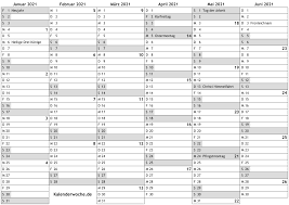 Das aktuelle kalenderblatt für donnerstag, den 21. Kalender 2021 Mit Kalenderwochen Und Feiertagen In Deutschland Online Wochenkalender Mit Kw Kostenlos Jahreskalender Wochen Download Pdf A4 Drucken