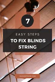 Please help support my channel by using my link to. How To Fix Blinds String 7 Quick And Easy Step By Step Guide