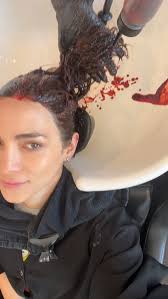 🍒🥤🤎 iykyk #luuuncchhh , cut + color x @toriannefran , ., ., ., ., ., .,  #cherrycolahair #cherrycola #hairinspiration #hairinspo #edgystyle  #bobhairstyles