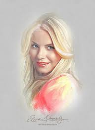 Pretty Face Elisha Cuthbert By Amro0 On Deviantart Elisha Cuthbert Digital Art Girl Art