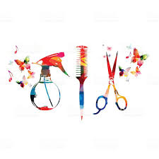 Hairdressing Tools Background With Colorful Comb Scissors And Sprayer Hair Salon Quotes Hair Salon Decor Hair Salon