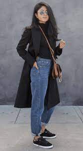 Mom Jeans Outfit Ideas How To Wear Mom Jeans High Waist Jeans High Waisted Jeans Outfit Jeans Outfit Winter Black Mom Jeans Outfit