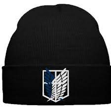 Attack On Titan Beanie Hat Survey Corps Shingeki No Kyojin Survey Corps Emblem Lable Logo Anime Manga Anime Beanie Attack On Titan Beanie Hats