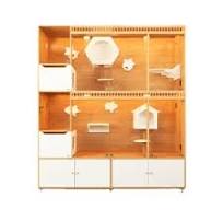 OEM & ODM Wooden Luxury Indoor Large Cat Villa Cat Tree ...