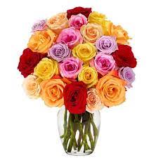 By using local florists for our flower deliveries, you are supporting your local florists and ensuring that people all over the world will be able to send flowers and send smiles around the corner, around the world. Two Dozen Rainbow Roses At Send Flowers