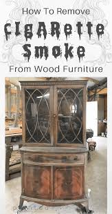 If neither strategy works, place an open container of fresh coffee grounds in your kitchen cabinet. How To Remove Smoke Smell From Wood Furniture