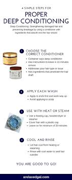 Deep conditioning natural hair without direct heat | kids natural hair care #naturalhair. How To Properly Deep Condition Your Hair Relaxed Hair Care Natural Hair Styles Relaxed Hair