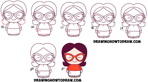 Jon benjamin) runs bob's burgers with the help of his wife and their three kids. How To Draw Chibi Linda Mom From Bob S Burgers Easy Steps Tutorial How To Draw Step By Step Drawing Tutorials