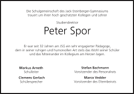 03 mart perşembe 20:30 @sinan erdem spor salonu. Peter Spor Traueranzeige Trauer Infranken De