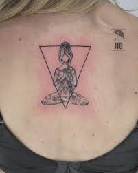 Meditation Meditation Tattoo Yoga Yoga Tattoo Geometry Geometric Geometric Tattoo Feminine Feminine Tattoo Blac Tattoos Cool Tattoos Meditation Tattoo