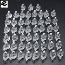 Kitchen cabinet shelf brackets metal. Home Improvement 50pcs Shelf Supports Pegs Studs Clear With Metal Pin Kitchen Cabinet Shelves Home Garden