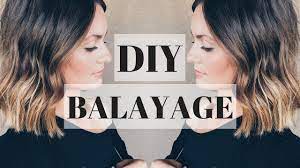 A brown bob with bronde balayage is a cute idea to add texture to your hair. Diy Balayage Teasing Method 2018 Youtube