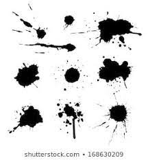 Drip Splatter Paint Grunge Template With Black Paint Ink Splashes Street Art Graffiti Paint Splats Paint Splatter