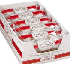 Raffaello Almond Coconut Treats Box Of 12 Packs Each Pack Bring 3 Pieces Brows Shop Buy At Usacandywholes Coconut Candy Coconut Almond Chocolate Candy Bar