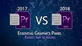 Here are some of the updates to the essential graphics panel in adobe premiere pro cc 2018. The New Essential Graphics Panel April 2017 Adobe Creative Cloud Youtube