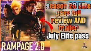 Free fire new elite pass season 10 is here preordered items. Free Fire New Elite Pass Season 26 Trailer