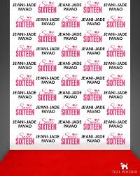 Sweet Sixteen Backdrop Red Carpet Birthday Sweet 16