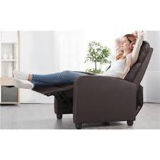 These recliner seats can be placed together to share arms and allow the best use of your space. Yaheetech Recliner Chair Home Theater Seating Pu Leather Recliner Sofa For Living Room
