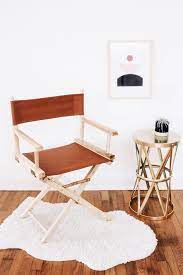 how to recover a director s chair hunker chair plastic chair design chair makeover