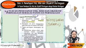 Perniagaan tingkatan 4 bab 3 penetapan visi misi dan objektif perniagaan. F4 Prn 03 06 Tujuan Penetapan Visi Misi Dan Objektif Perniagaan Sebaga Jom Tuisyen