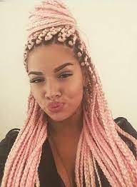 70 Box Braids Hairstyles That Turn Heads Stayglam Box Braids Hairstyles Pink Box Braids Box Braids Styling
