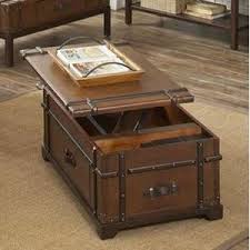 Riverside Trunk Lift Top Coffee Table Latitudes Coffee Table Trunk Chest Coffee Table Steamer Trunk Coffee Table