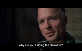 Enemy at the gates takes place in 1942 and details a cat and mouse chase between two snipers. In Enemy At The Gates 2001 Ed Harris S Right Eye Is Red From Rachel Weisz Reflecting Light To Distract Him From Shooting Jude Law Imgur