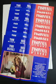 Autrice dell'agile sceneggiatura di harry ti presento sally. 1993 Set 10 Cartel Cine Insonnia D Amore Sleepless In Seattle Meg Ryan Tom Hanks Comedia B Mynumi
