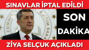 19 temmuz 2021 korona tablosu açıklandı: Sinavlar Iptal Edildi Ziya Selcuk Acikladi Son Dakika Sinavlar Olacak Mi Meb Sinav Aciklamasi Youtube