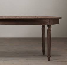 Vintage French Fluted Leg Extension Dining Table Extension Dining Table Restoration Hardware Dining Table Oak Extending Dining Table