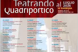 Al via la 16&deg; edizione di "Teatrando al Quadriportico": un cartellone ricco  di emozioni e risate nel cuore di Salerno