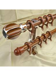 Wayfair.com has been visited by 1m+ users in the past month Qyt2321 1 1 8 Diameter Wood Grain Rhombus Custom Double Curtain Rods