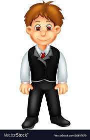 funny boy in suit clothes cartoon vector image on vectorstock cartoons vector funny boy cartoon kids