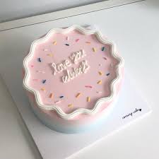 Korean Minimalist Birthday Cake For Boyfriend Cake Minimal Cute Cakes Sweet Cakes Cake