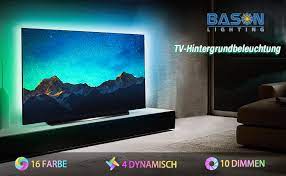 Eine tv wand muss her und da ich diese art der wandverkleidung schon oft gebaut. Bason Led Tv Backlight 13 09 Ft 399 Cm Usb Led Strip Rgb Diy 4096 Colours Led Strip With 24 Buttons Remote Control Led Lighting For 60 70 Inch Tv Wall Mount Cinema Decoration Amazon De Beleuchtung