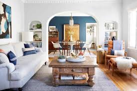 It is also acceptable to have a console table slightly lower than the back of the sofa by a couple of inches. The Living Room Rules You Should Know Emily Henderson