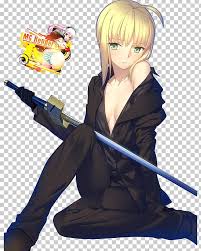 She's also one of the main characters of both anime. Saber Fate Zero Fate Stay Night Rendering Amino Apps Png Clipart Amino Apps Anime Brown Hair