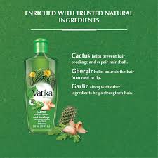 Dabur vatika enriched hair oil, argan exotic shine and softness 200 ml. Amazon Com Dabur Vatika Naturals Cactus Enriched Hair Oil 300ml Hair Care Products Beauty Personal Care