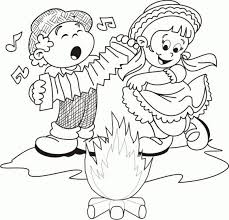 Desenhos para colorir de natal. Fogueira De Sao Joao Na Festa Junina Desenhos Para Colorir