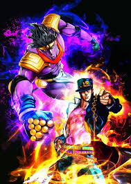 Neon Jo Sticker By Hustlart White Background 3 X3 Jojo S Bizarre Adventure Anime Jojo Anime Jojo Bizarre