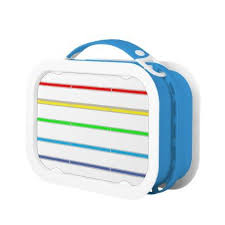 Bright Rainbow Stripes Lunch Box Kitchen Gifts Diy Ideas Decor Special Unique Individual Customized Lunch Box Rainbow Stripes Kids Lunchbox