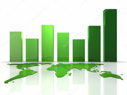 3d business green chart stock photo threeart 5563196