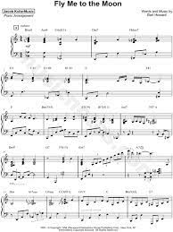 Score exchange has two methods to display previews of music: Jacob Koller Fly Me To The Moon Sheet Music Piano Solo In C Major Download Print Sku Mn0185035